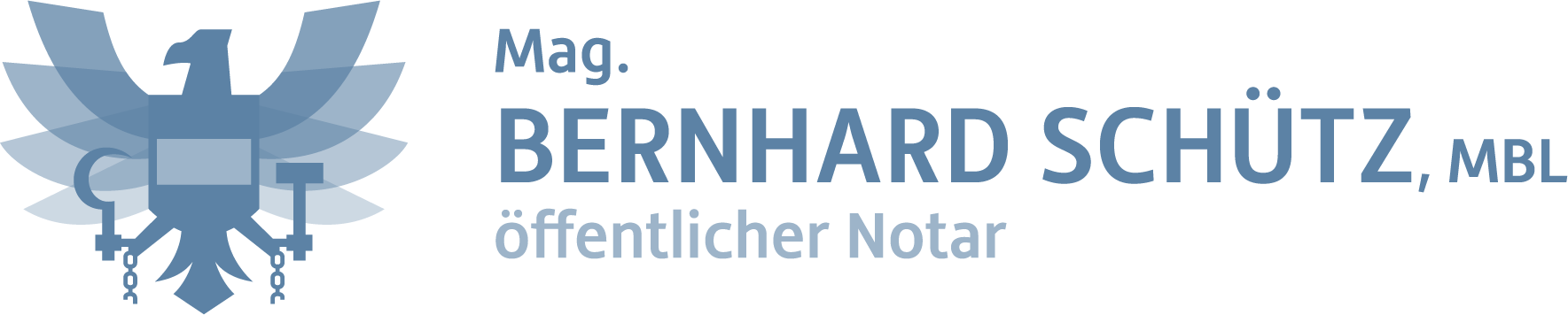 Mag. Bernhard Schütz, MBL, öffentlicher Notar, Logo